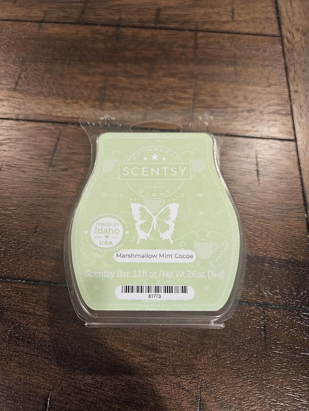 Scentsy Marshmallow Mint Cocoa Wax Bar
